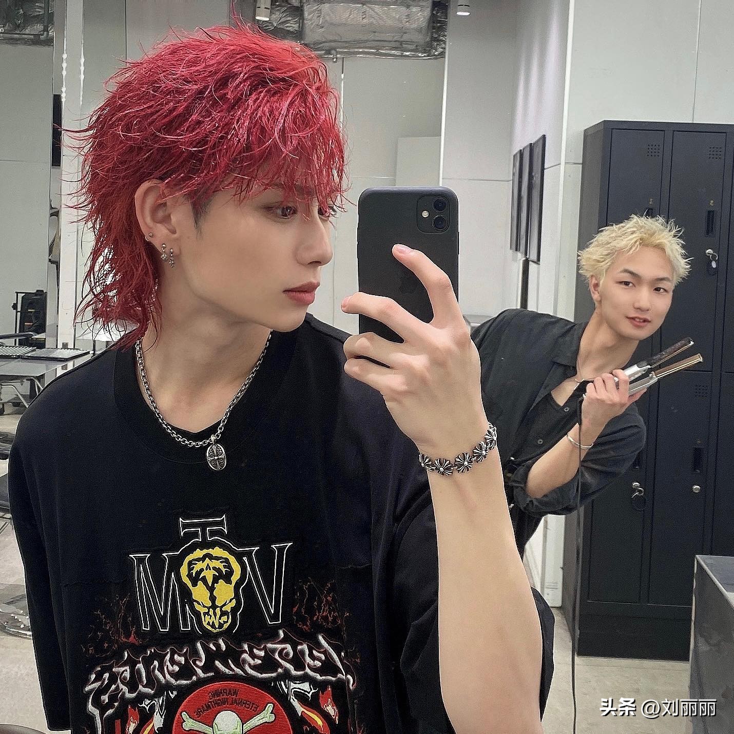 适合微胖男生的纹理烫,男生黑人烫中长造型效果