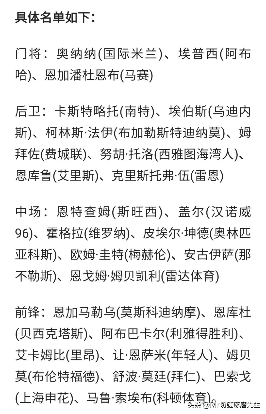卡塔尔世界杯32支队伍,卡塔尔世界杯决赛两球队人员名单