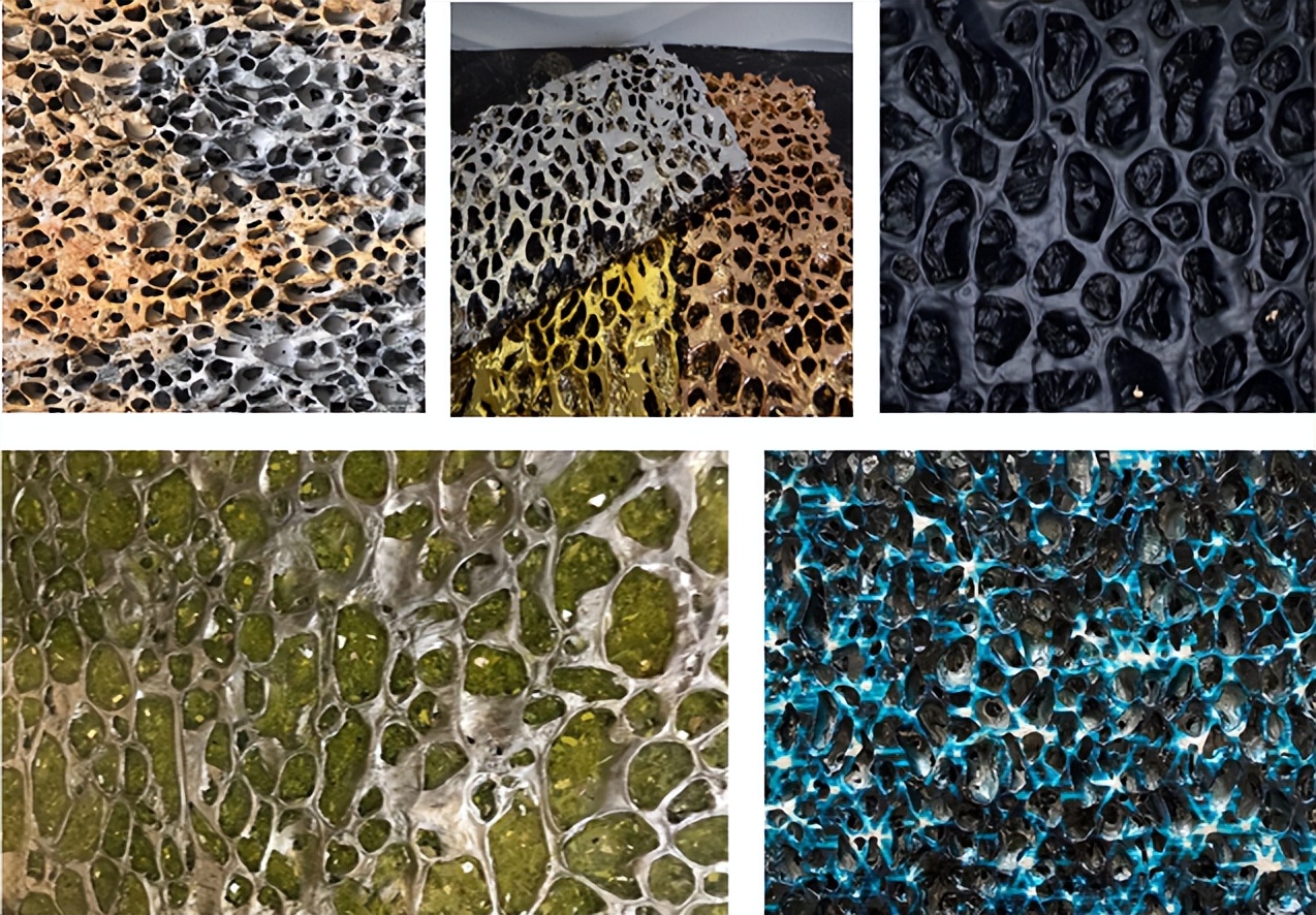 泡沫铝夜间效果图片,泡沫铝透光效果图