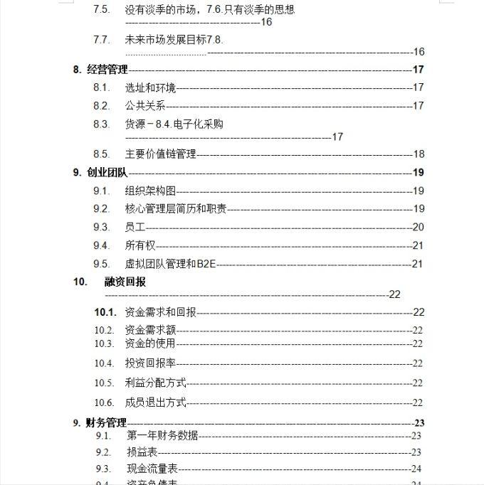 8步写出创业商业计划书轻松融资,烤肉店创业计划书创业团队怎么写