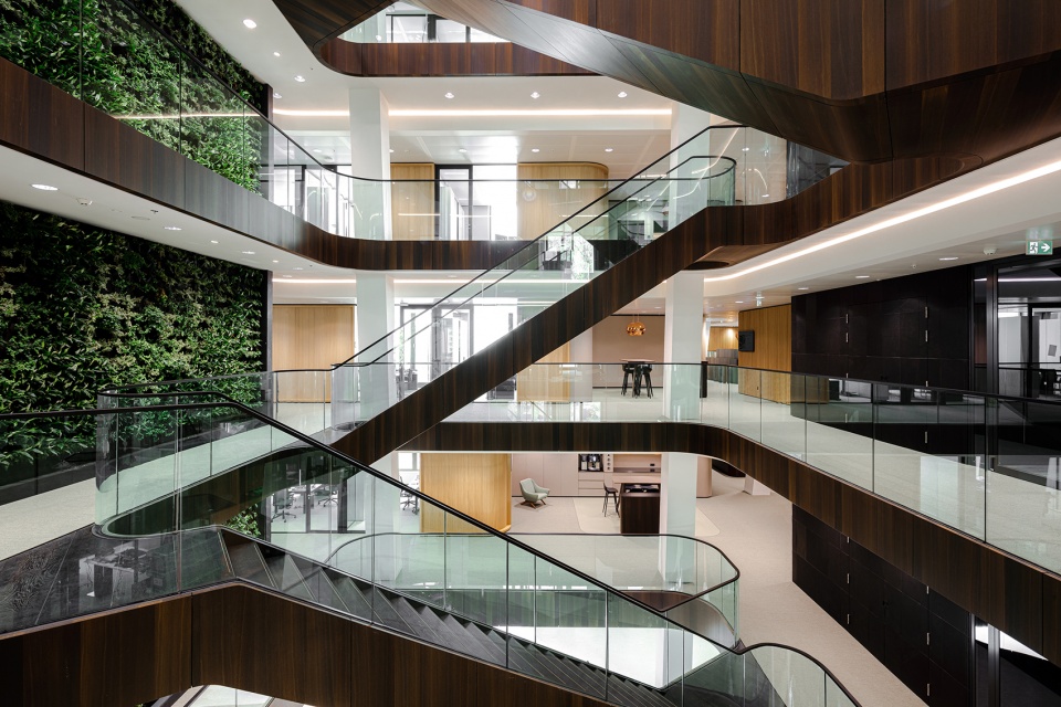 现代风格办公室设计企业,企业办公空间文化设计