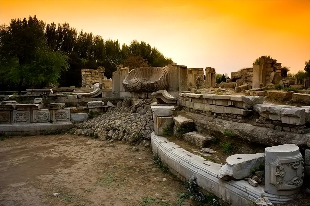 英国拍卖圆明园图片,圆明园烧毁前照片在英国拍卖