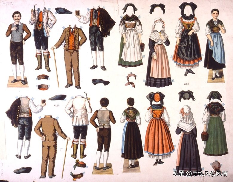 法国民族服装,法国和沙俄军服