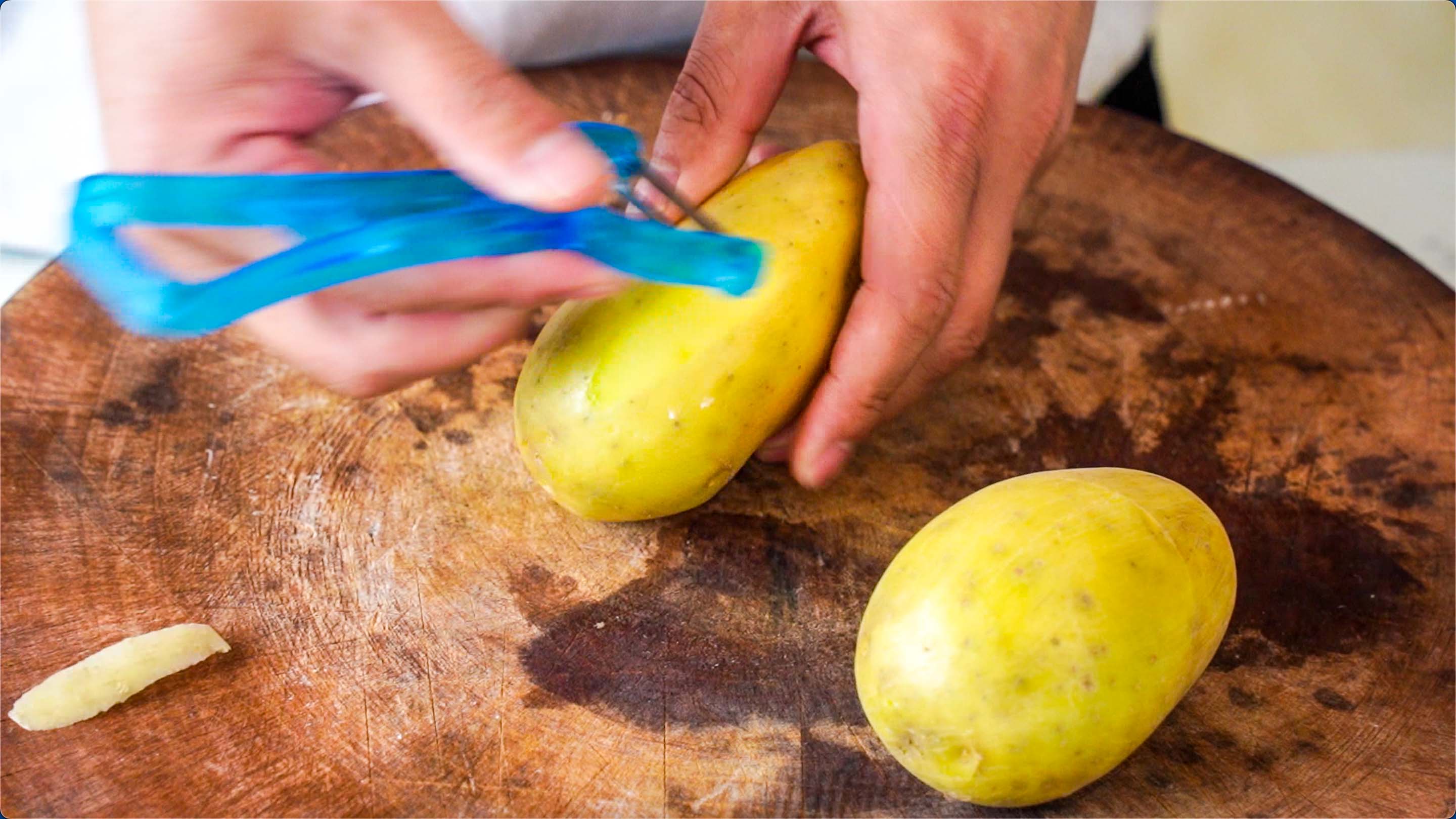 自制脆皮炸薯片,自制炸薯片香脆可口好吃上瘾