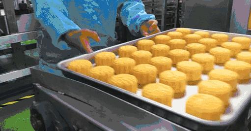 全自动月饼工厂流水线生产,一体化月饼生产线操作
