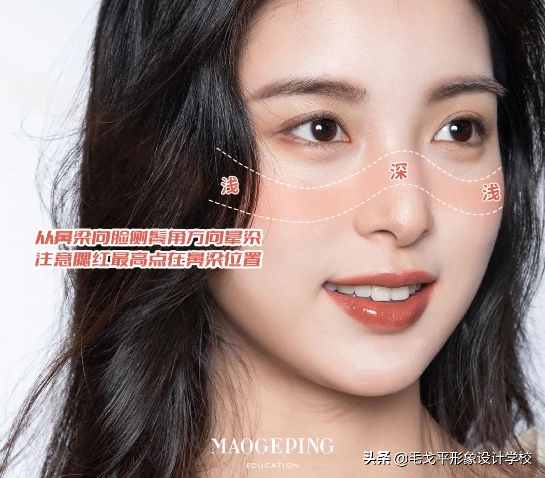 适合新手的腮红推荐教程,新手必学的四种腮红修容