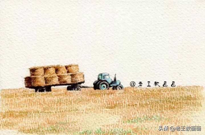 零基础也能画的铅笔风景画,风景画彩铅风景画