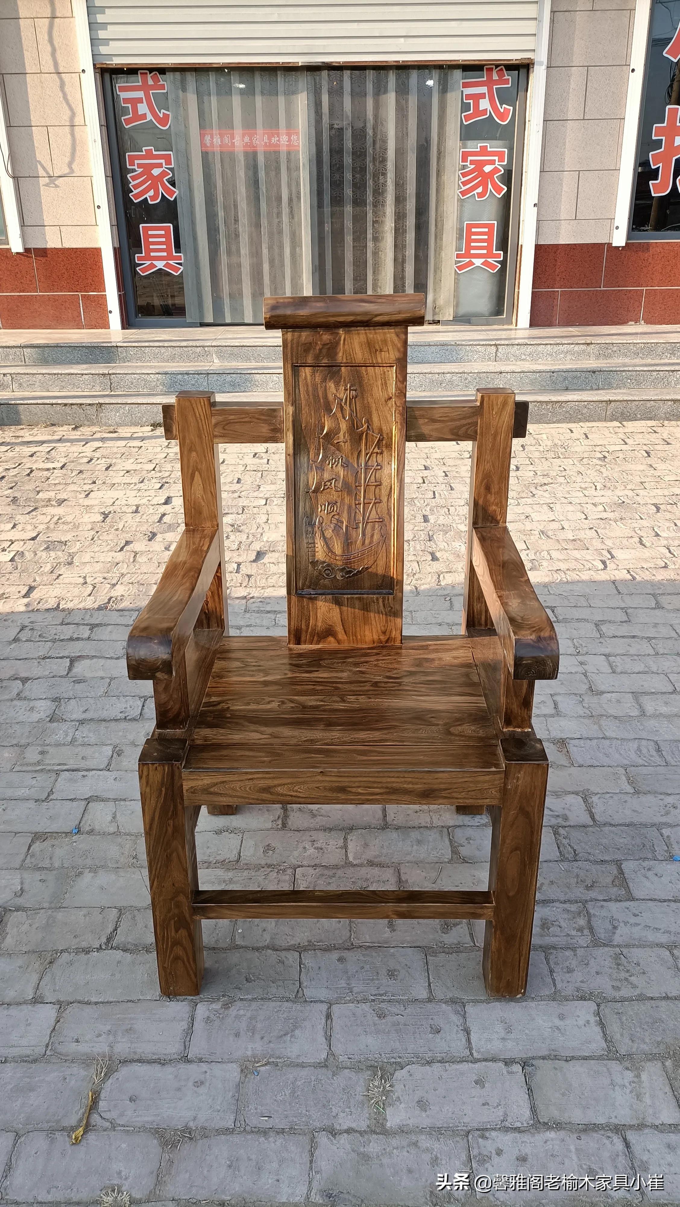 老榆木中式茶道桌价格,老榆木茶桌椅一体