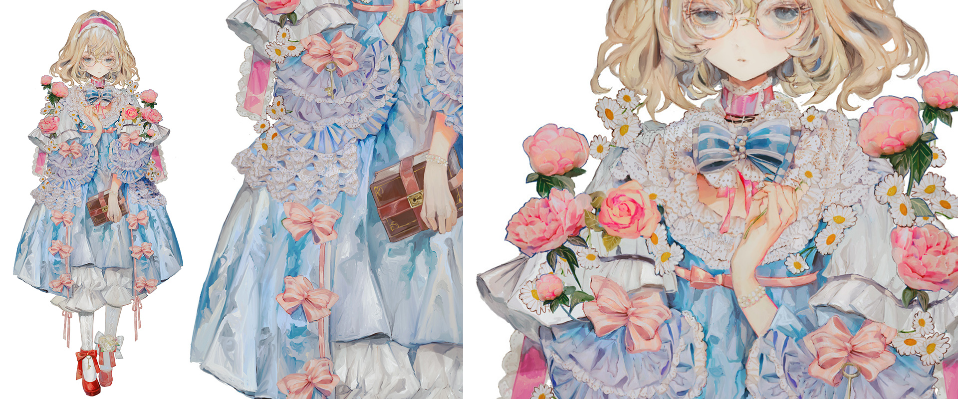 二次元服装绘画,二次元少女绘画教程动漫可爱