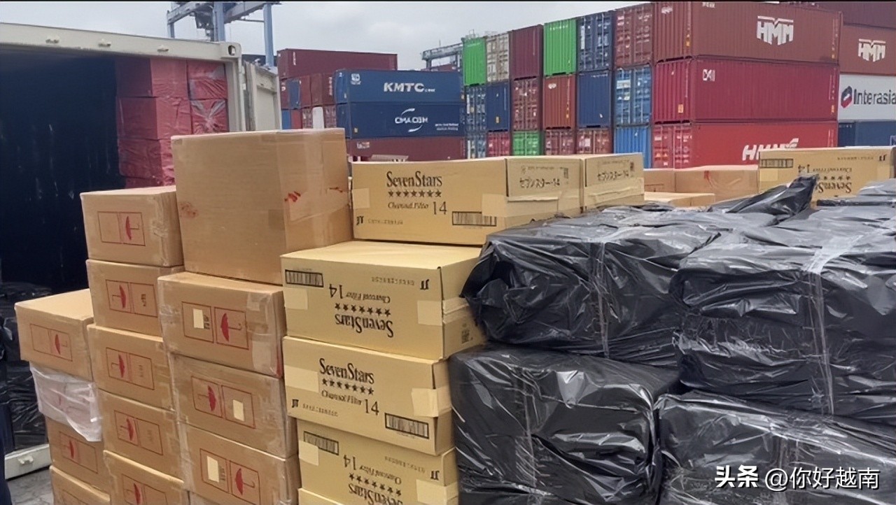 柬埔寨海关查获的香烟,越南河内海关查获特大假烟