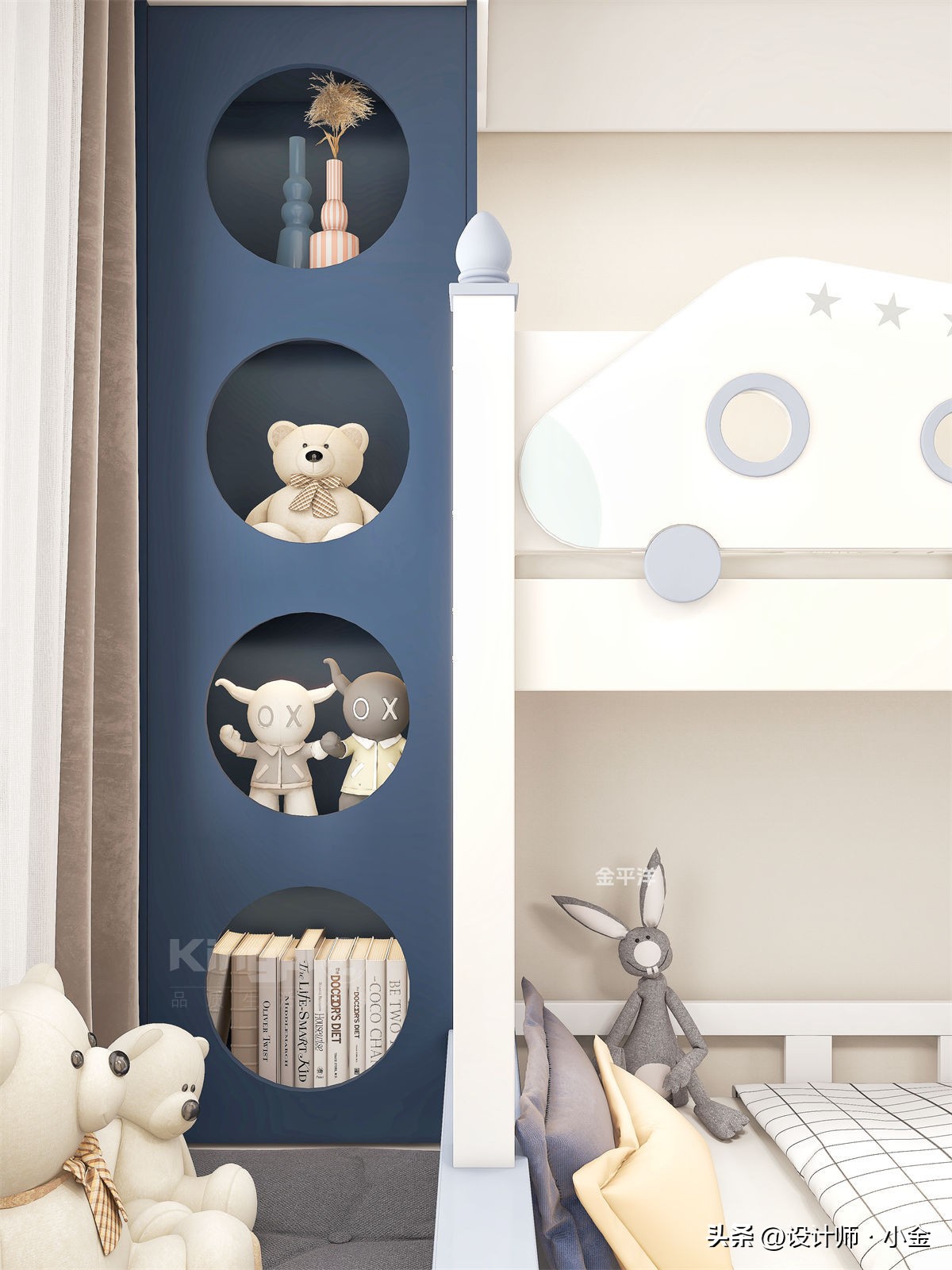 上下铺儿童房怎样更安全,超实用的儿童房装修攻略了解一下