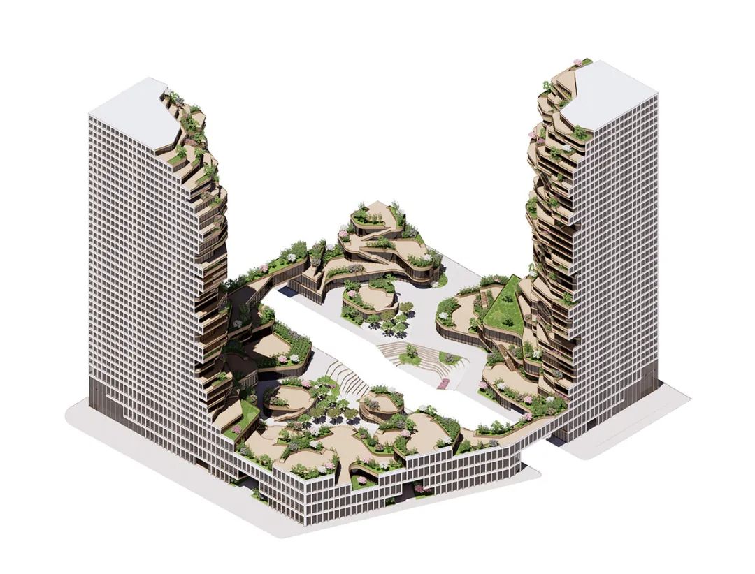 各种地标建筑的设计方案,城市居住区绿色建筑设计