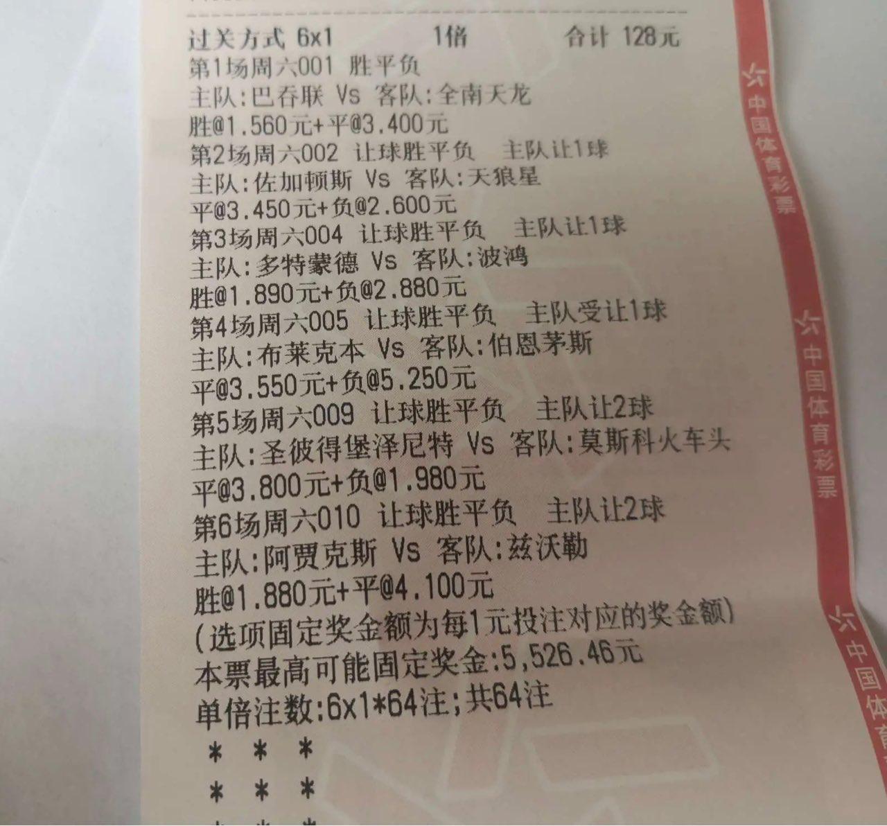 今日竞彩推荐：实单六串一稳单推荐分析*器武**大师能否主场大胜而归