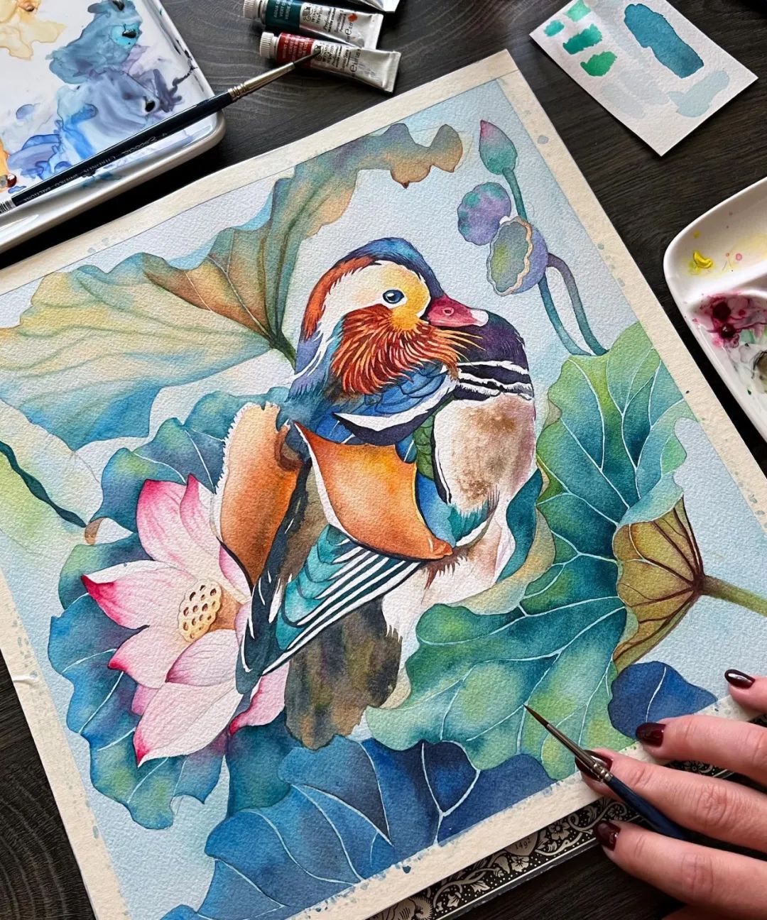 大神级水彩作品看完肯定不后悔,40张笔触狂放的水彩