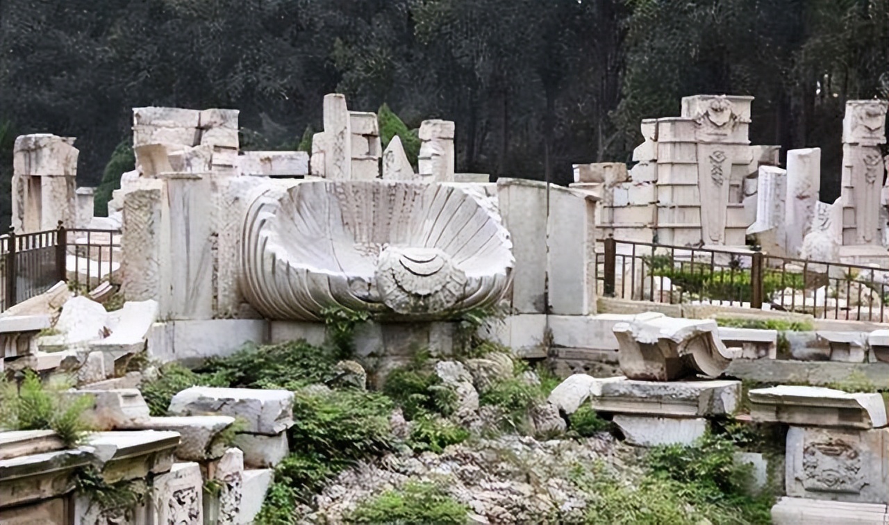 英国拍卖圆明园图片,圆明园烧毁前照片在英国拍卖