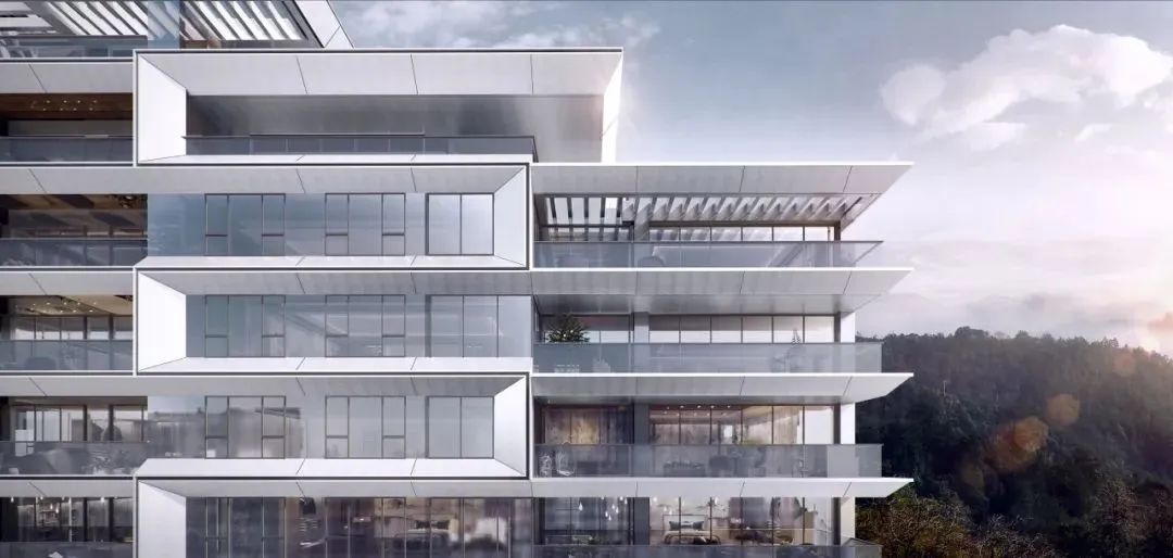 斜切转角楼梯立面施工图,建筑立面效果设计处理手法