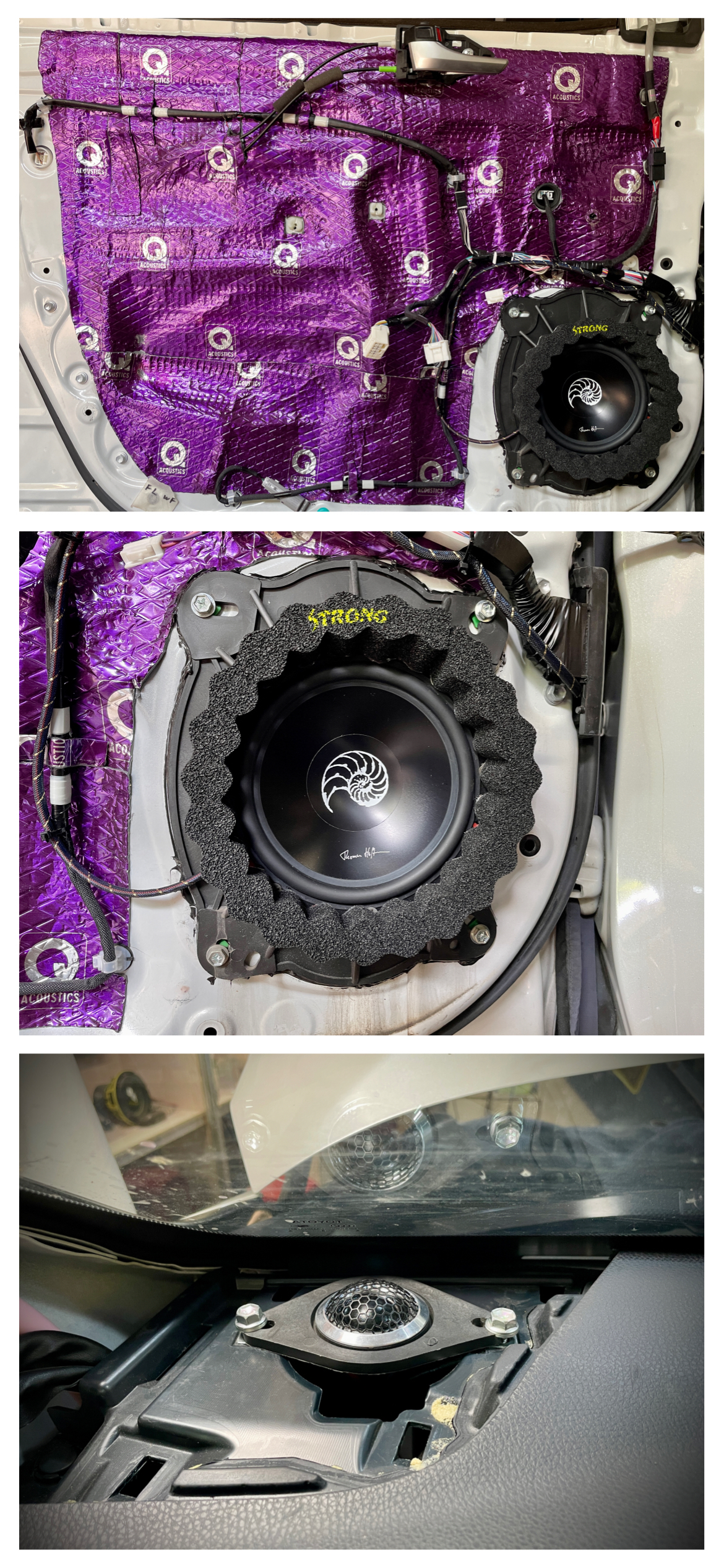 丰田汉兰达改装雷克萨斯包围,汉兰达三分频a柱音响改装