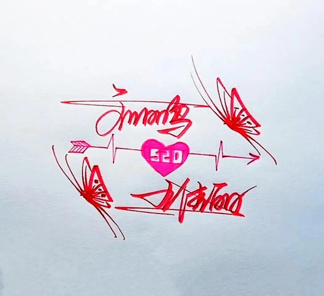 硬笔诗句作品签名,硬笔书法天地写法