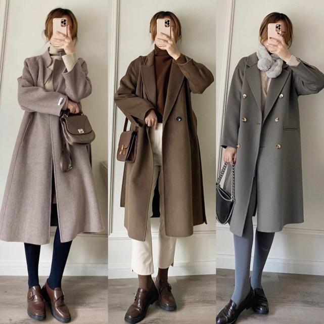 长款大衣怎么穿好看又显年轻,长款直筒大衣怎么穿显高