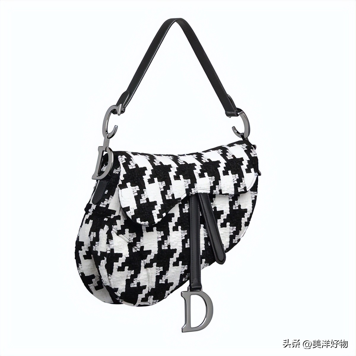 dior千鸟格单肩包,dior托特包千鸟