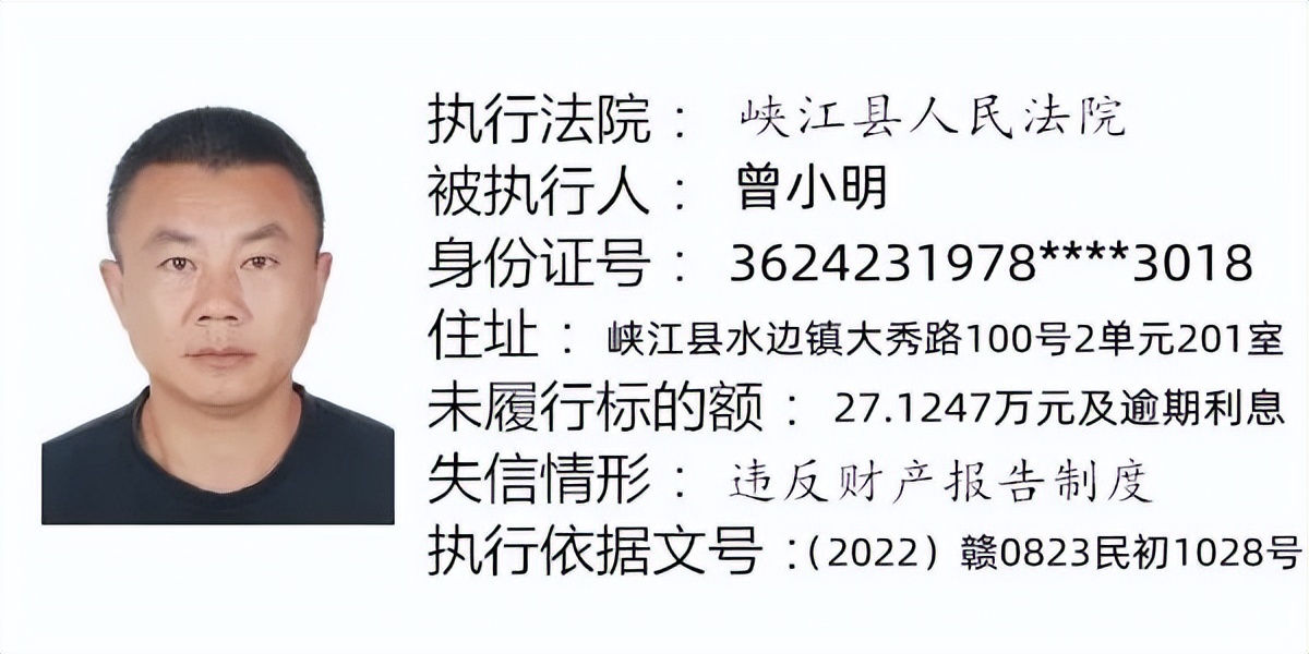 最高欠600多万！吉安法院发布一批失信者名单！快过年了，喊他们赶紧还钱！