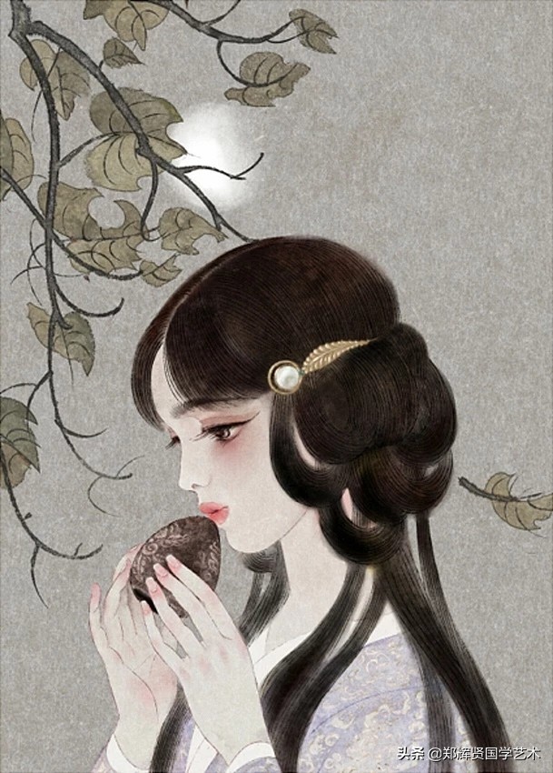 忆陶潜，一笑间，自在黄花红叶舞翩跹