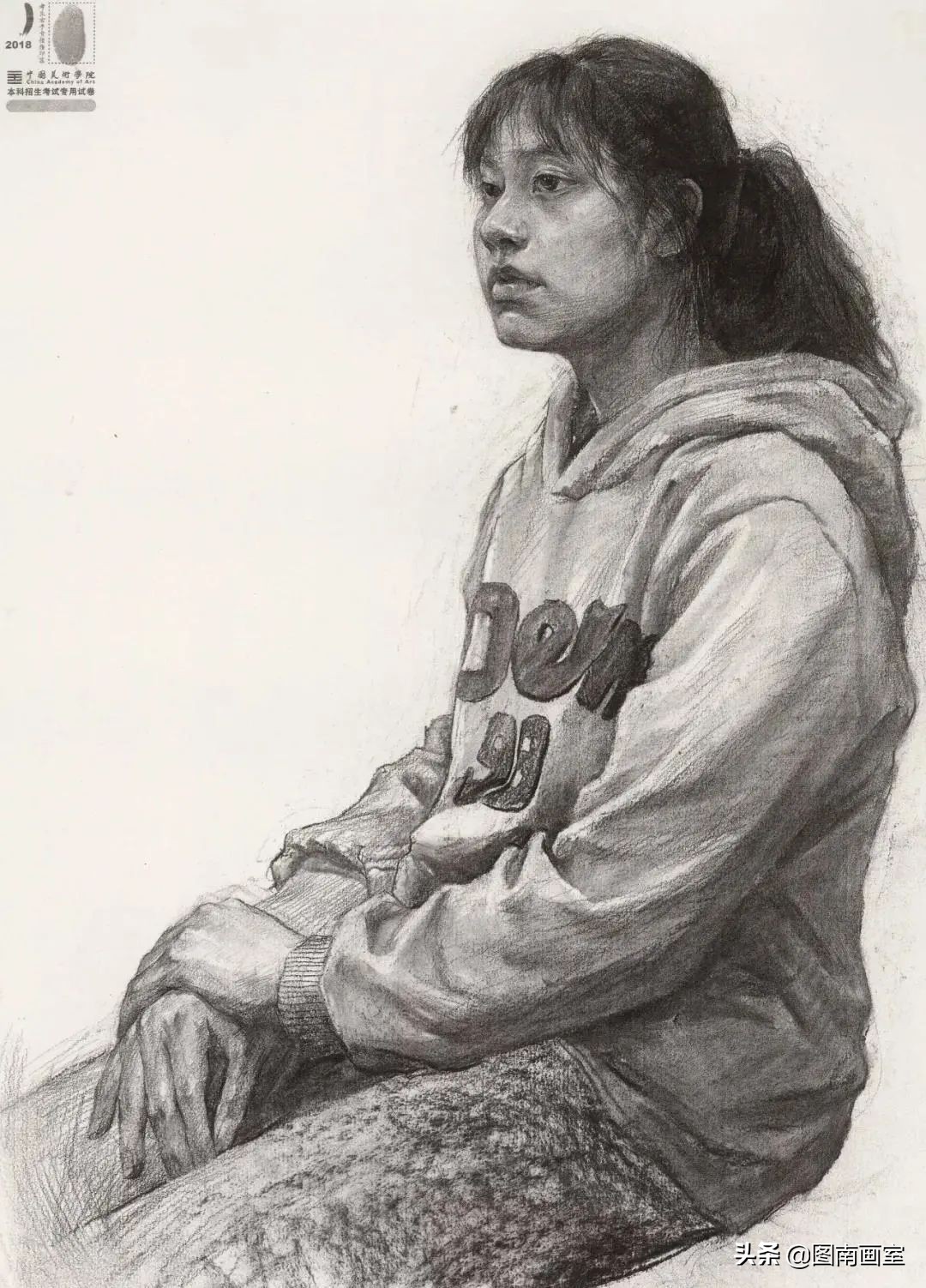 中国美术学院素描头像高分作品,全国素描高分作品