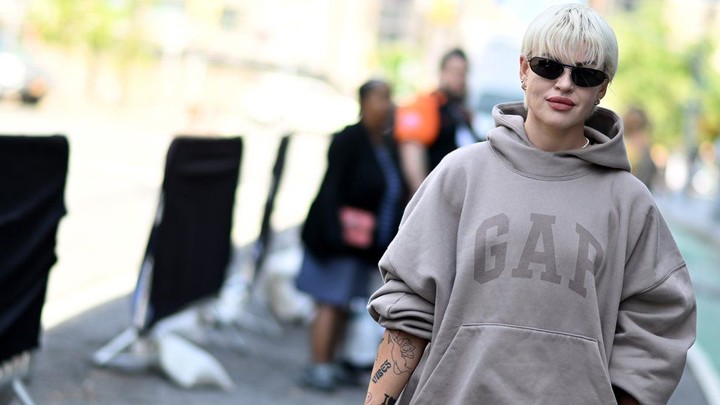 gap联名yeezy巴黎世家帽子,gapyeezy巴黎世家联名半袖开箱