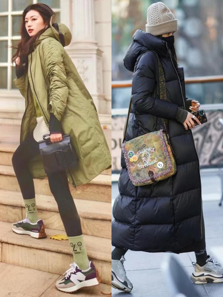 长款羽绒服搭配什么鞋子好看冬季,冬天穿长羽绒服搭配什么鞋好看