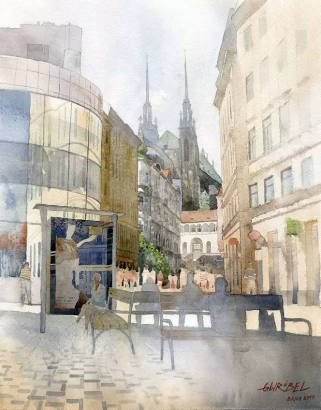 世界顶级水彩画家作品欣赏,世界水彩画大师三巨头的作品欣赏