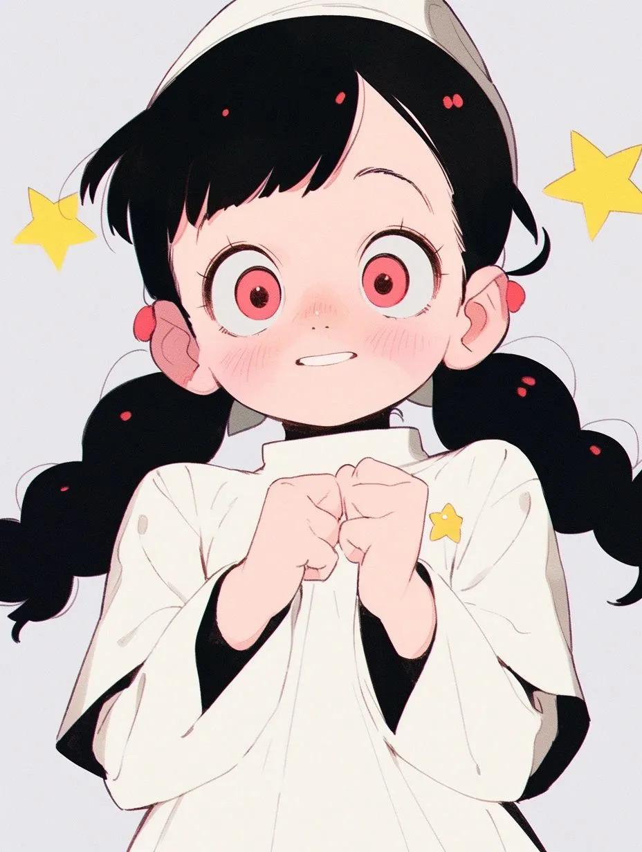 好看的头像女生动漫仙气发光,情侣头像动漫一男一女可爱呆萌