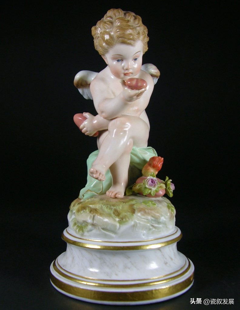 欧洲瓷器之祖-梅森Meissen制瓷厂-爱神丘比特“爱”主题瓷塑（1）