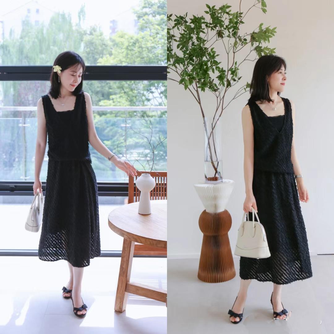 小个子气质穿搭中年女高级感,小个子穿长裙怎样穿出高级感