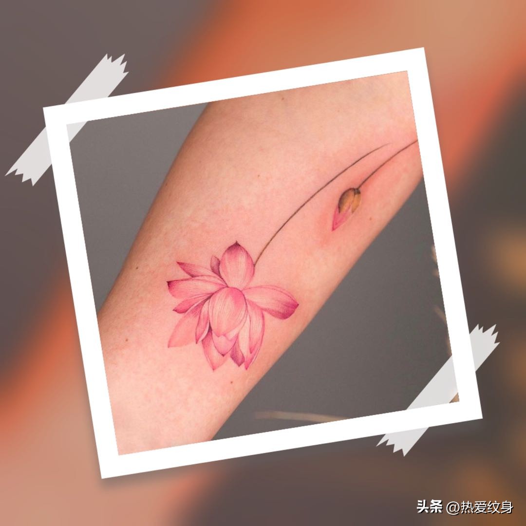 纹身就像你心中的一朵花,纹身像种在你内心深处的一朵花