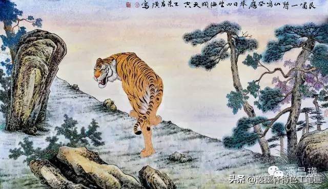 兔子工笔画红叶双兔,国画工笔兔子作品欣赏图片