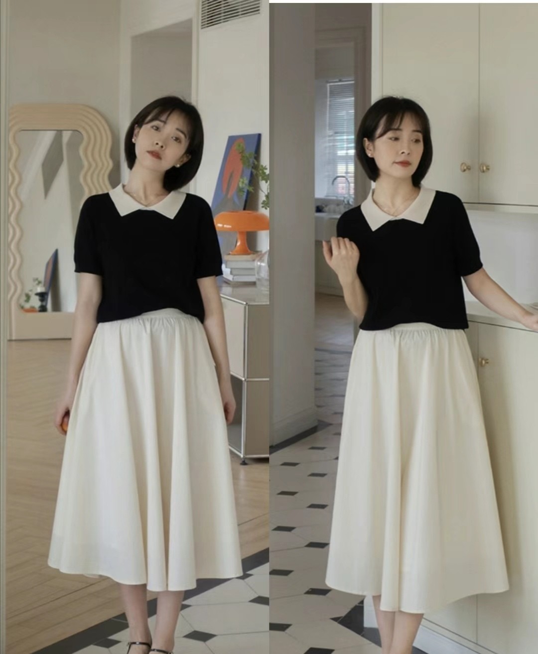 穿衣不要黑白配高级感配色帅炸天,夏天怎么搭配黑白衣服图片