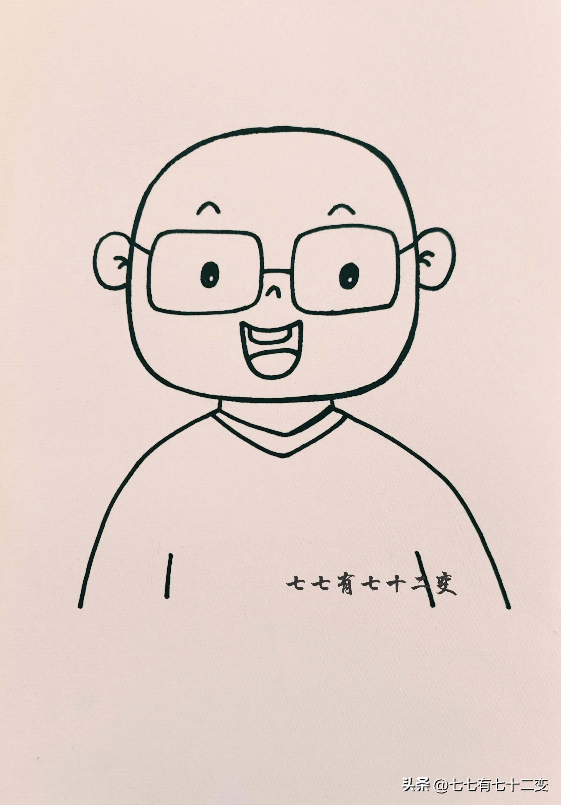 父亲节的画简单又漂亮儿童画,父亲节爸爸画一幅最简单的画