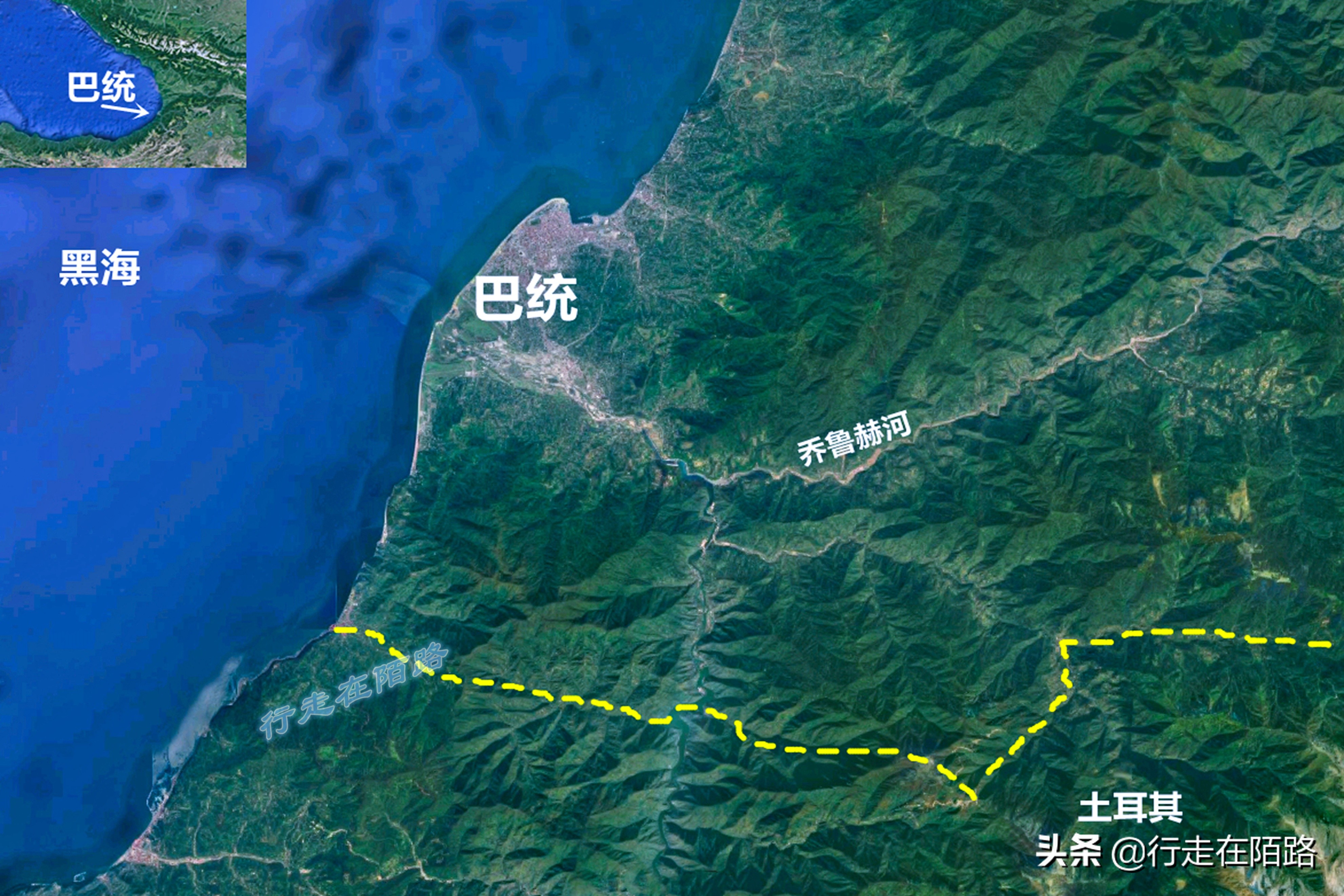 格鲁吉亚城市风景,格鲁吉亚黑海边的旅游胜地