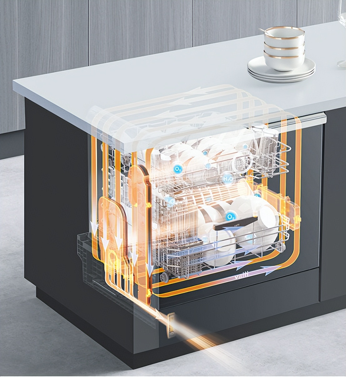 华帝洗碗机的功能介绍,华帝洗碗机新风口