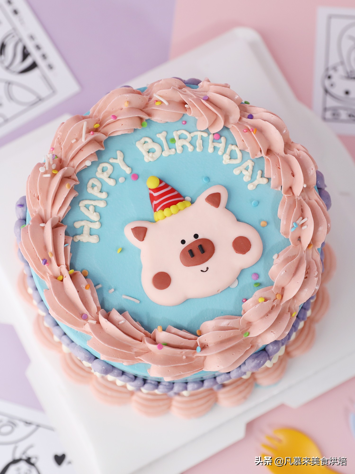 六一儿童节透明蛋糕盒子,六一儿童节蛋糕礼物