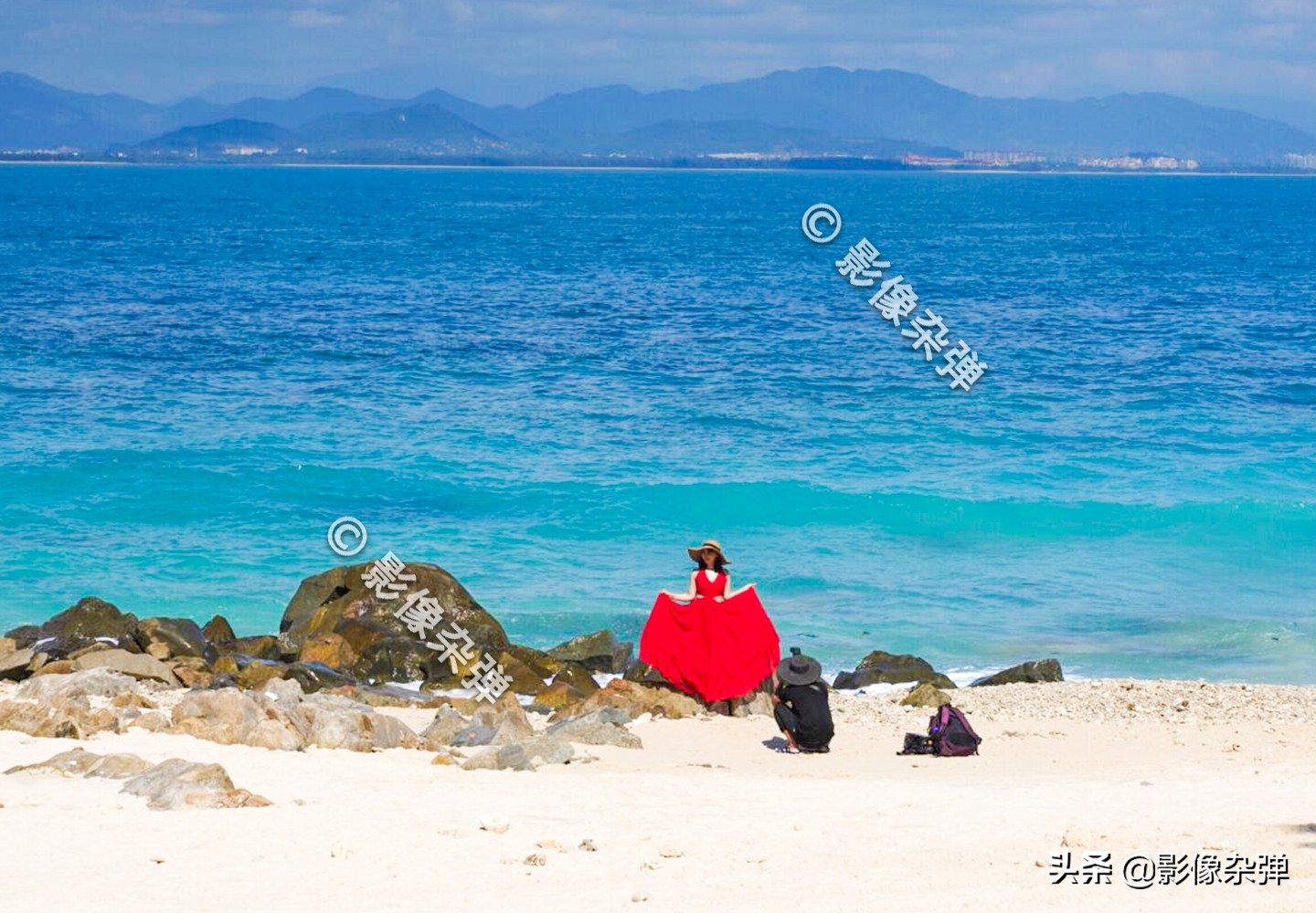 38亿开发的蜈支洲岛，被誉为“中国马尔代夫”，到处是泳装美女