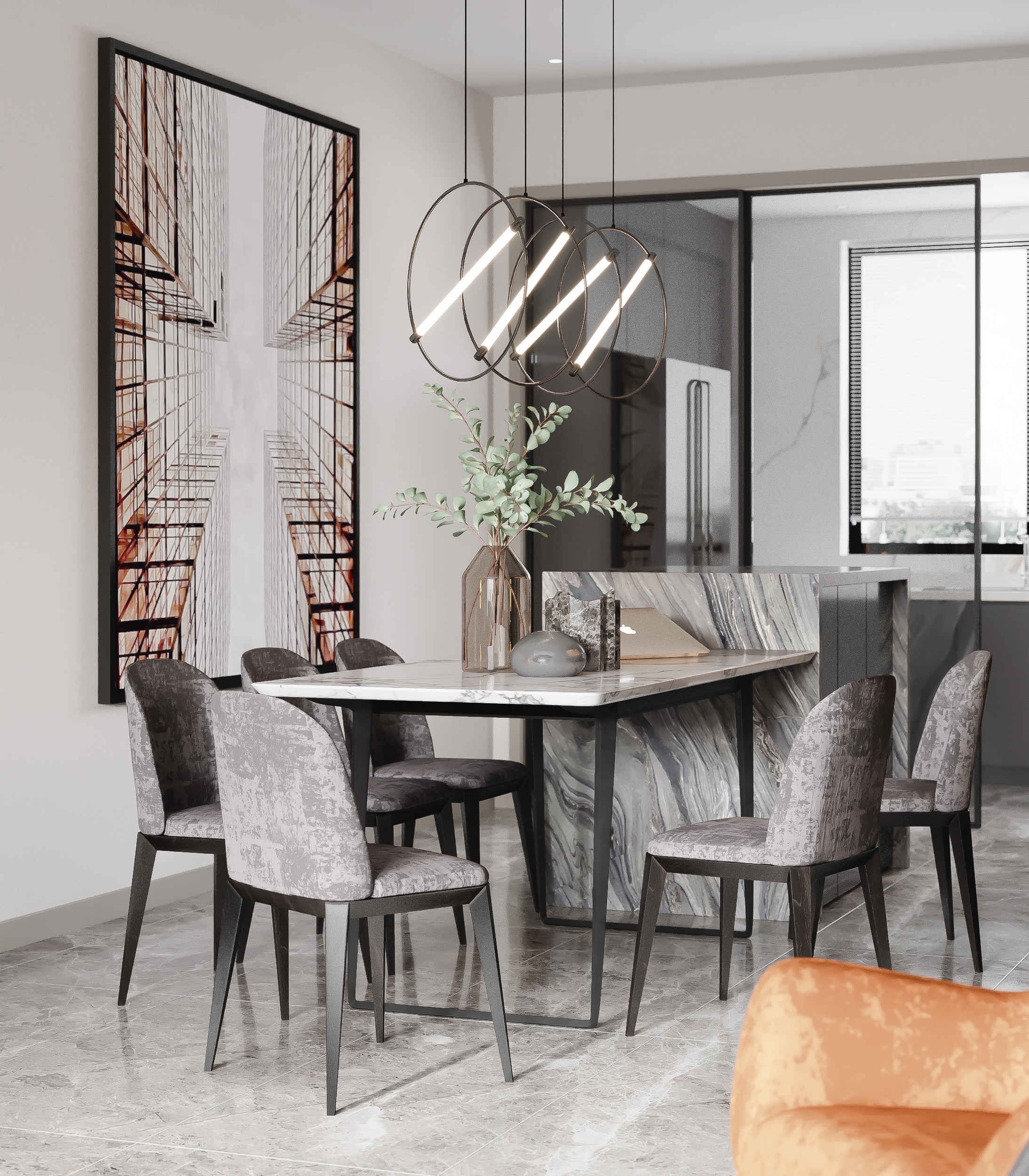 成都130平暖色系现代风，这样的设计装修，真想天天腻在家里