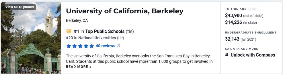 选择大于努力？美国公立大学排名榜单正式发布！