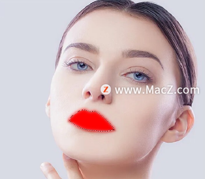 如何用ps给人物换口红,ps人物口红颜色调整