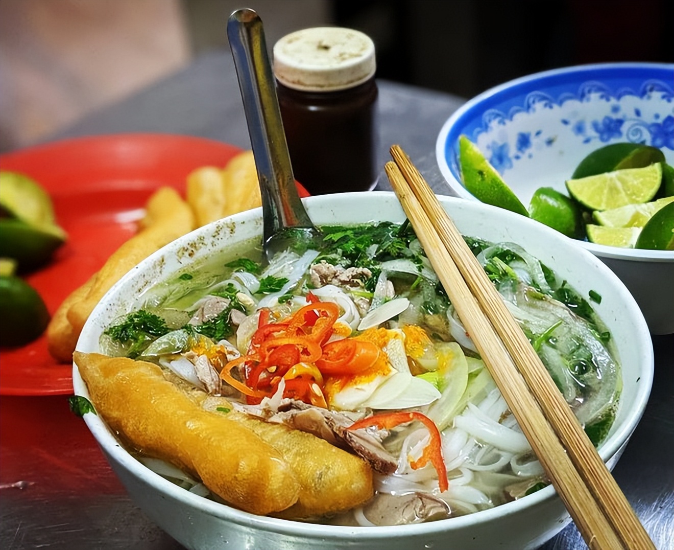 越南奥巴马米粉店,越南早餐米粉店