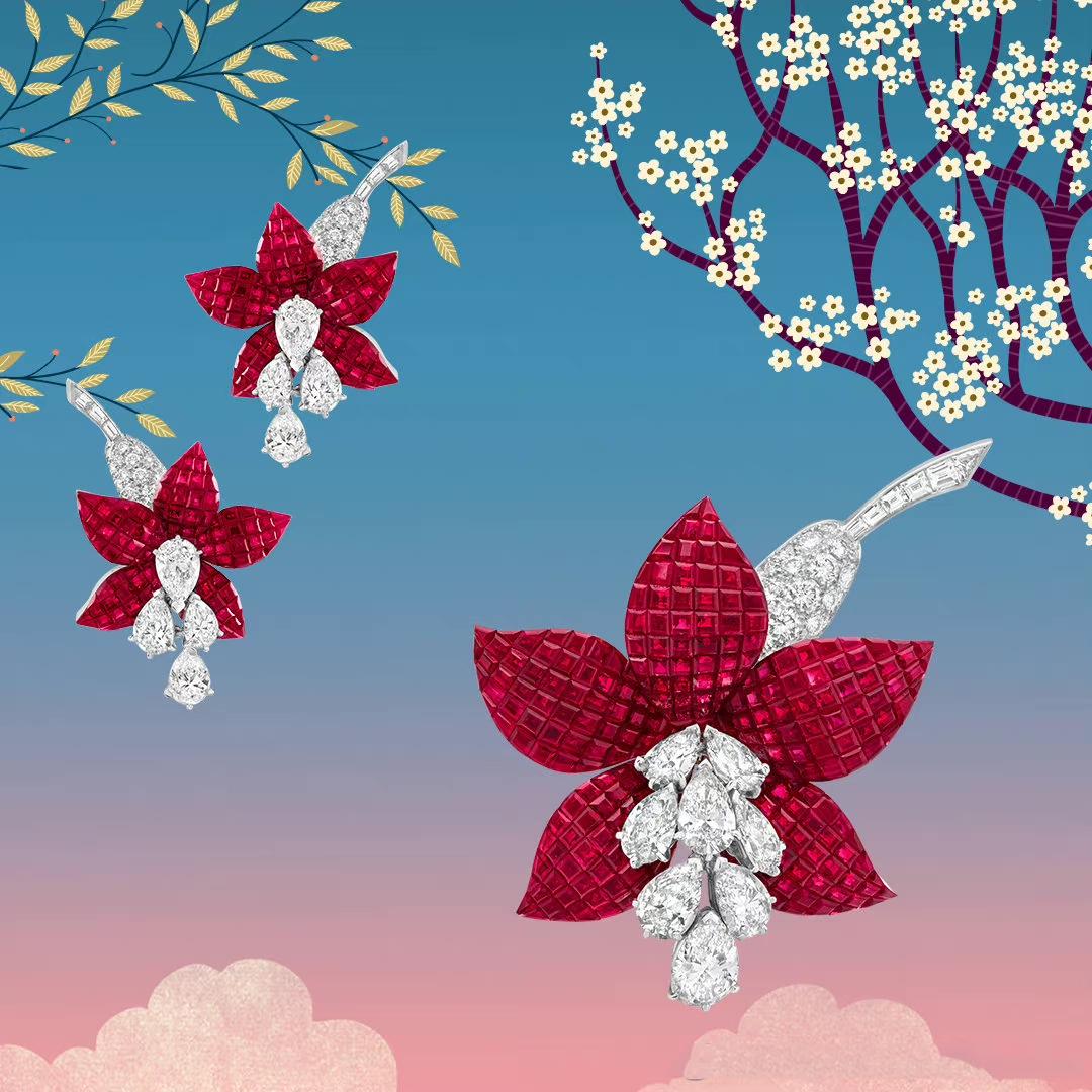 绝美梵克雅宝,梵克雅宝鎏金雕花