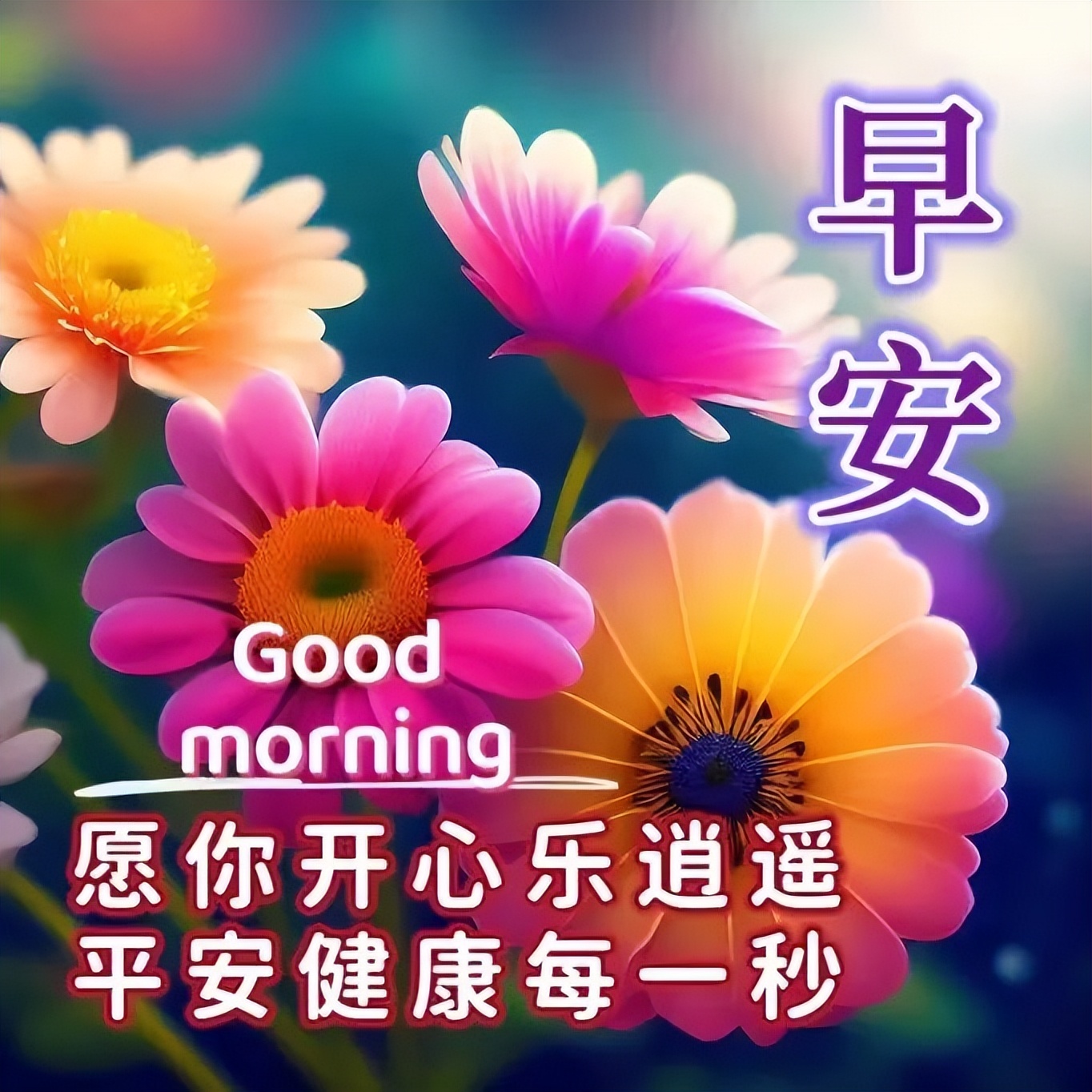 早上好暖心的早安问候图片,周一至周日最美早安问候图