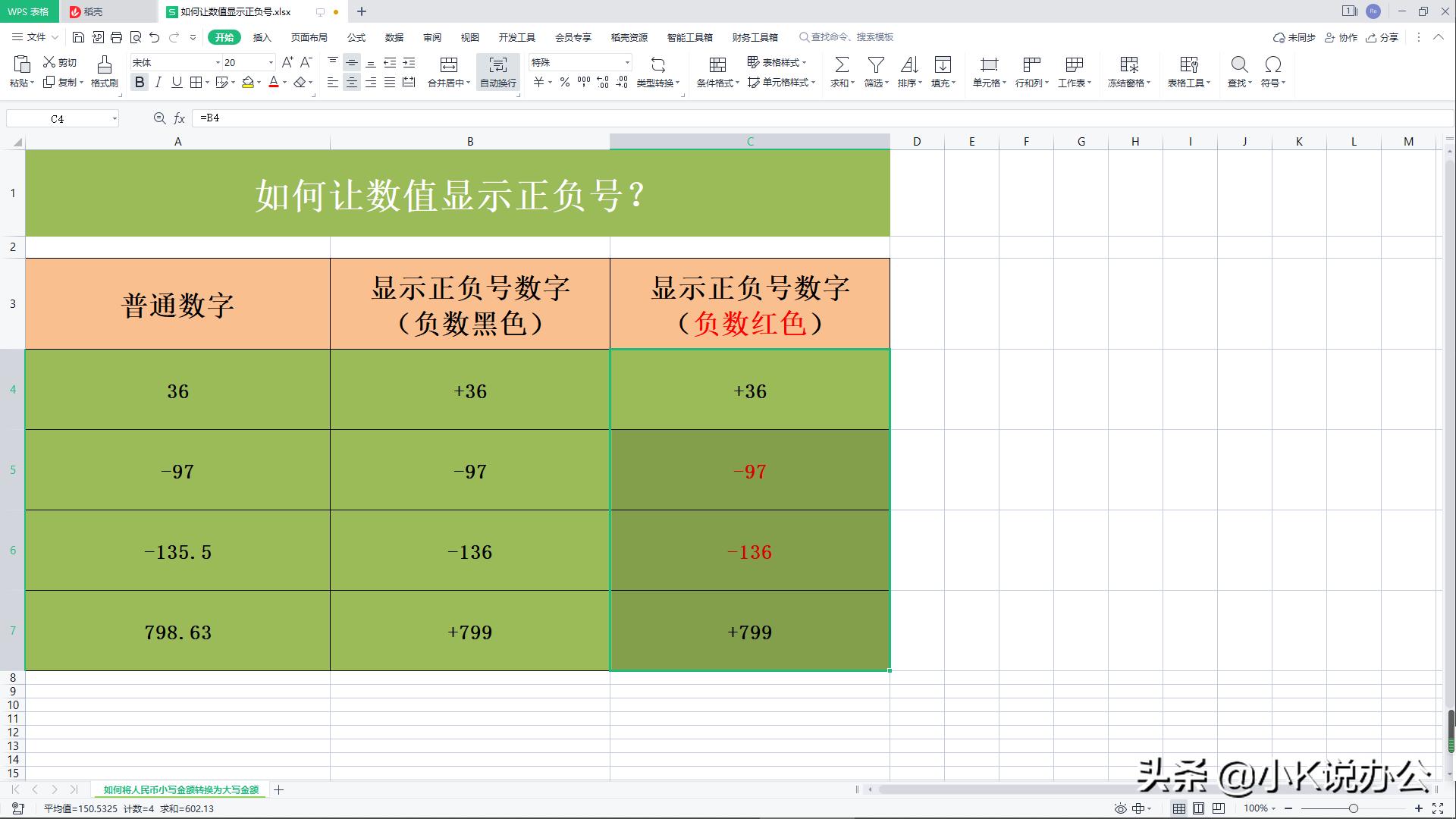 wpsexcel表格怎么显示正号,wps插入正负号的快捷键