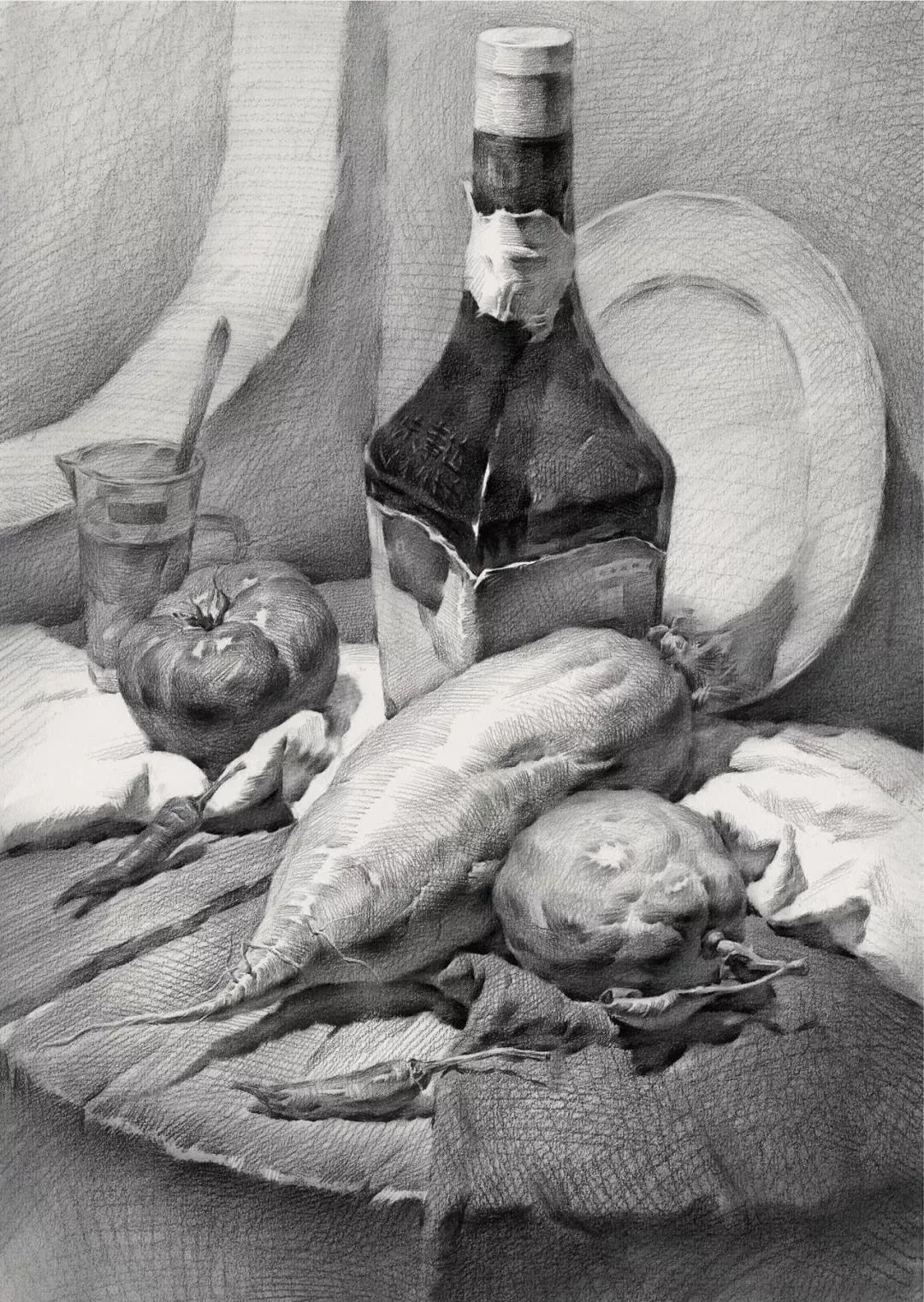 边缘线素描训练,素描边缘处理教程