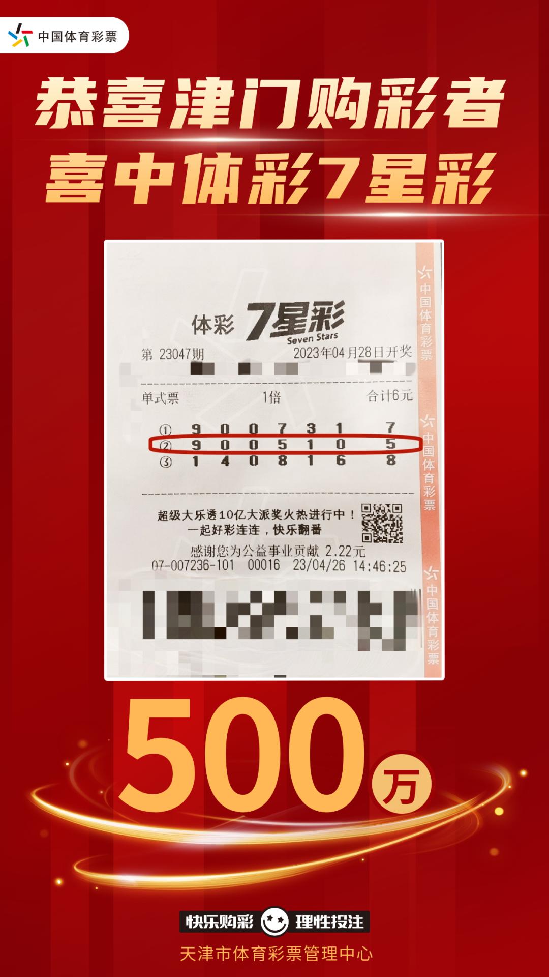 天津小姐姐“熬”过五一假期来领500万大奖！